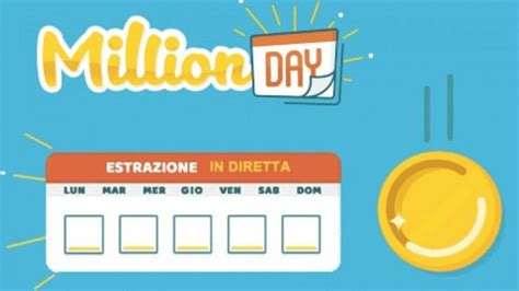 Estrazioni MillionDAY di oggi e Archivio Numeri vincenti .